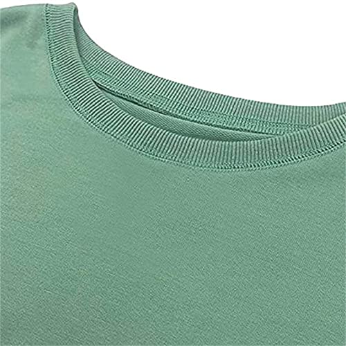 Damen-Sweatshirt „Griswold's Tree Farm“, mir rotem Herz, Weihnachten, Familie, Grafik, ästhetisch, Hellgrün, L