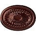 Ekena Millwork CM18SAACS Saverne Ceiling Medallion, 18 1/2"W x 13 1/2"H x 1 7/8"P, Hand-Painted Antique Copper