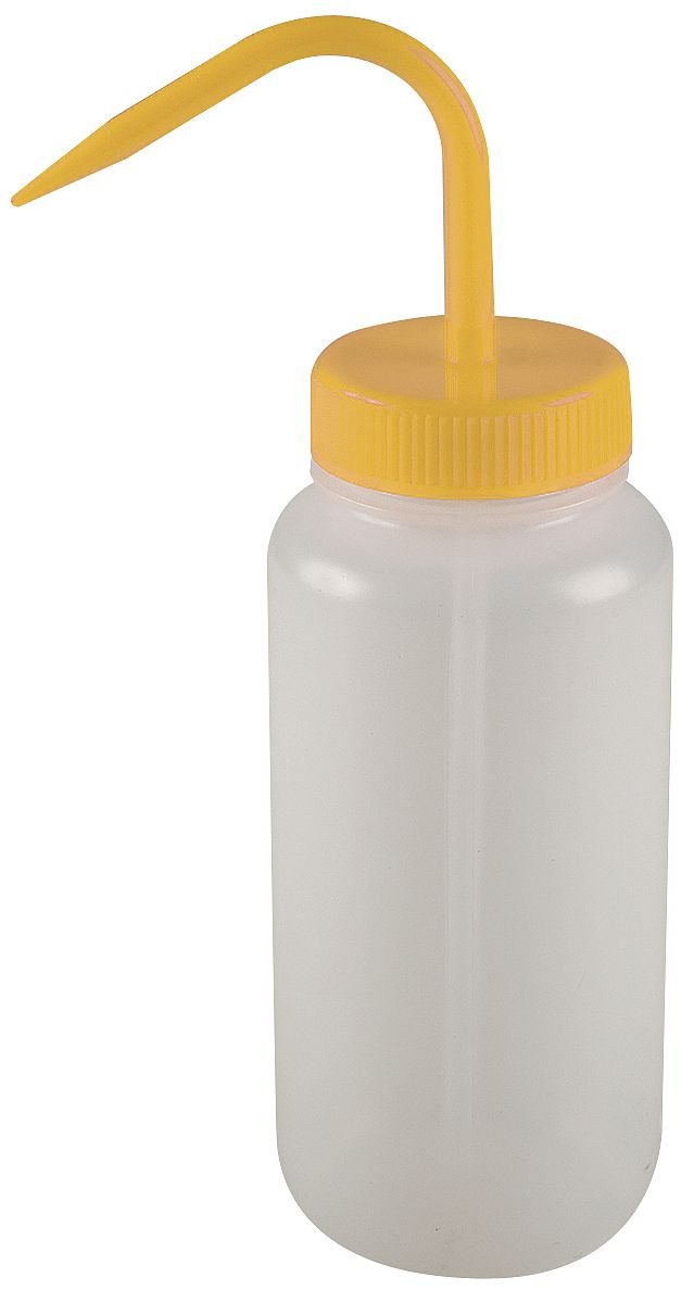 Wash Bottle, Standard Spout, 16 oz., Yellow