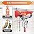 3 in 1 Portable Electric Hoist Winch,440lbs Power Electric Hoists Winch with Wireless Remote Control,Wire Control for Garage, Warehouse, Factory Lifting Towing 110v (3-in-1 440lbs)