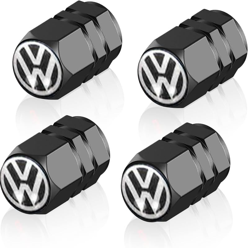 4 Pezzi Tappini gomme auto per Volkswagen VW Bora Beetle Tiguan Polo...