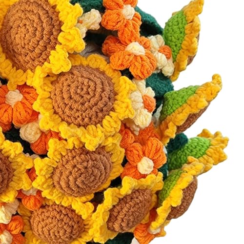 Bouquet de fleurs fait à la main 80 cm couverture florale mignonne maison - 8