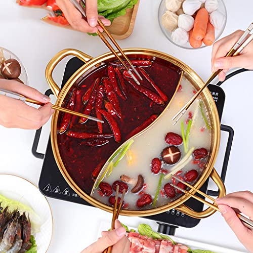 Casserole divisée en acier inoxydable compatible tous feux - 7