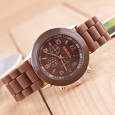 Wholesale 10 Pack Men Women Silicone Band Watch Set Analog Quartz Jelly Colorful Wristwatch