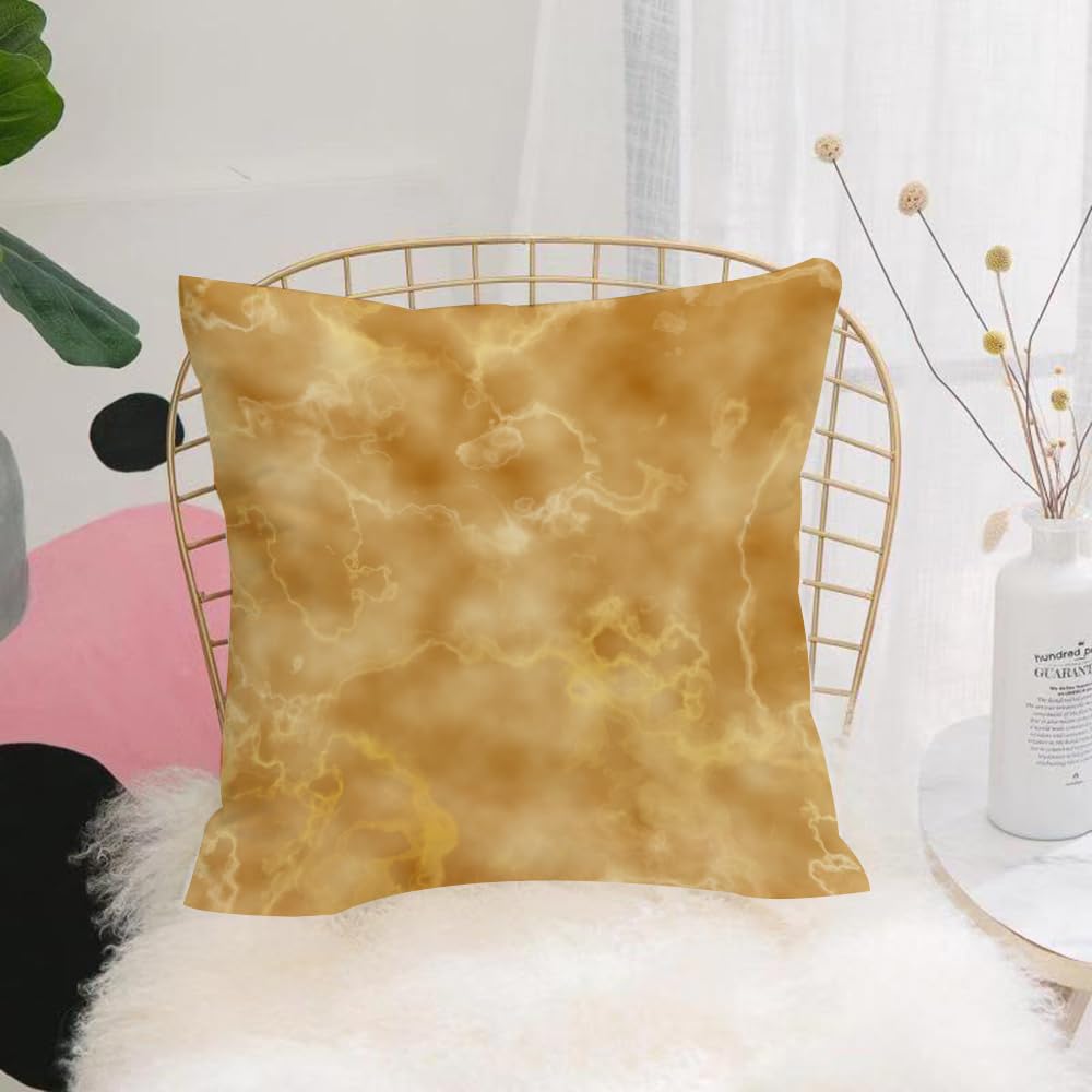 HYOSXW Cushion Cover,Throw Pillow Case Home Decorative for Living Room Bedroom Sofa Chair 16X16 Inch,Marble, Cloudy Granite, Natural, Crystal, Rock Formation, Motif,Pillowcase 40X40cm