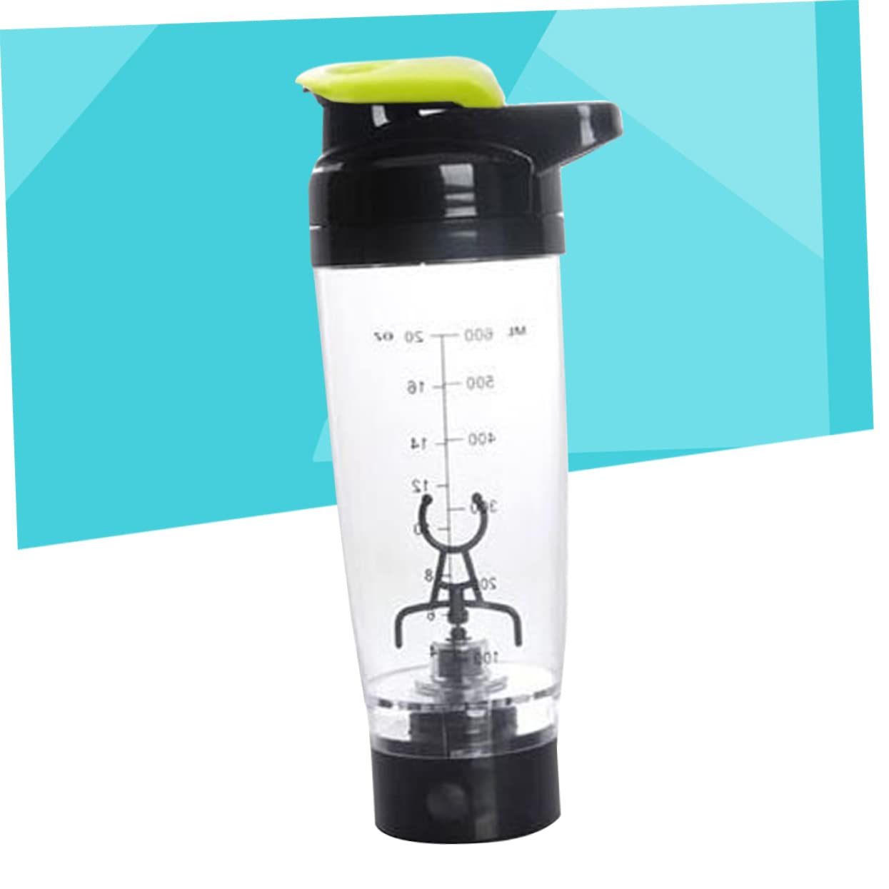 Alipis Shaker Elettrico Portatile per Proteine 600 Ml Mixer Antigraffio Miscelazione Automatica per Sportivi e Vita Sana