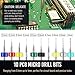 Micro Drill Bits Set with Pin Vise | Small Hand Drill - Pin Vise Hand Drill Manual, PCB Mini Bits for Resin Beads Polymer Clay | DYI Jewelry Making, set