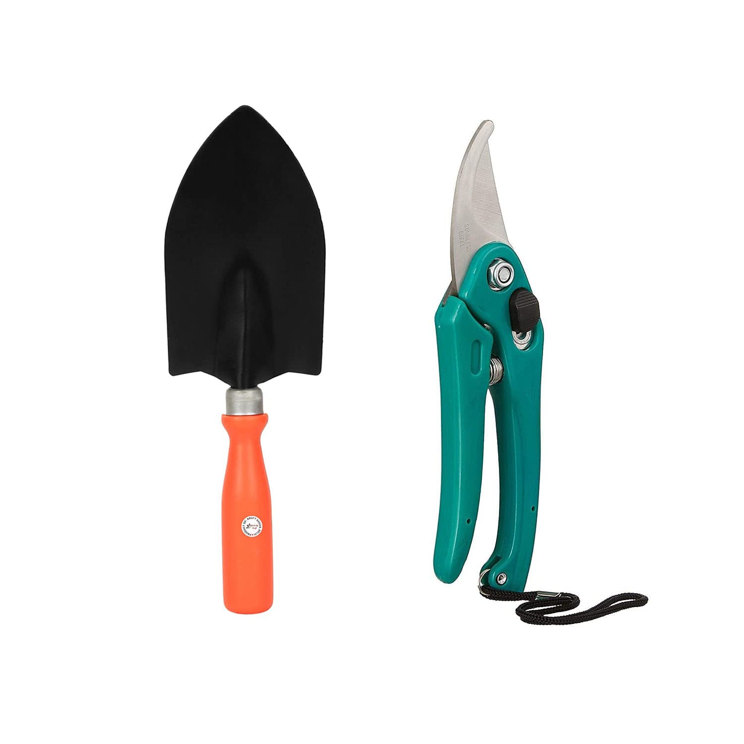 MyOwnGarden Garden Hand Trowel Tools for Home Gardening | Garden Tools for Home Gardening Orange Handle and Black Metal | (B0BJ99T3GK) Amazon Price History, Amazon Price Tracker