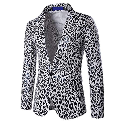 Veste Costume Imprimée Léopard Homme – Blazer Luxe Pour Soirée, Bal, Smoking Décontracté