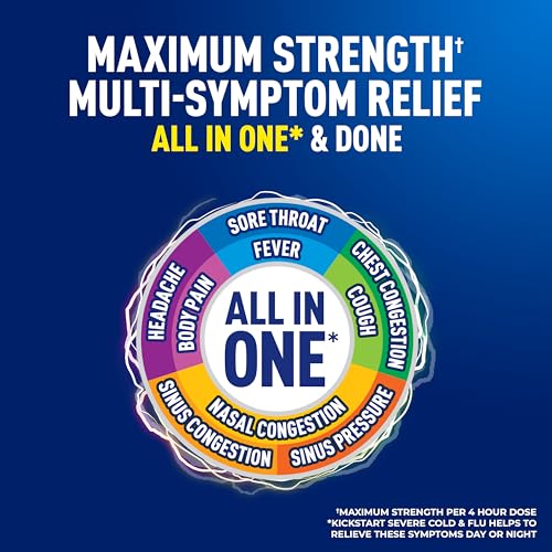 Mucinex Fast-Max Kickstart Severe Cold and Flu Medicine for Adults, Liquid Cold Medicine & Cough Medicine for Adults, Generic Expectorant Guaifenesin & Cough Suppressant Dextromethorphan, 2x6 fl oz - image 3