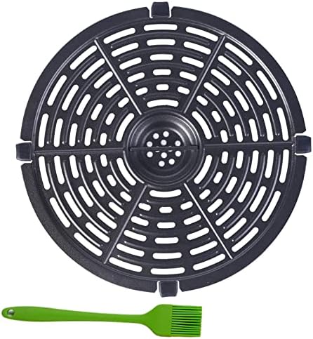 Air Fryer Replacement Grill Pan Fit for Power Dash Chefman 3.7 QT Air Fryers,Non-Stick Fry Pan, Dishwasher Safe - 7.87 in