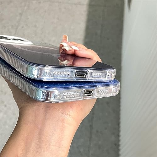 Étui de chargement sans fil à paillettes ENILSA pour iPhone 14 coque acrylique vert