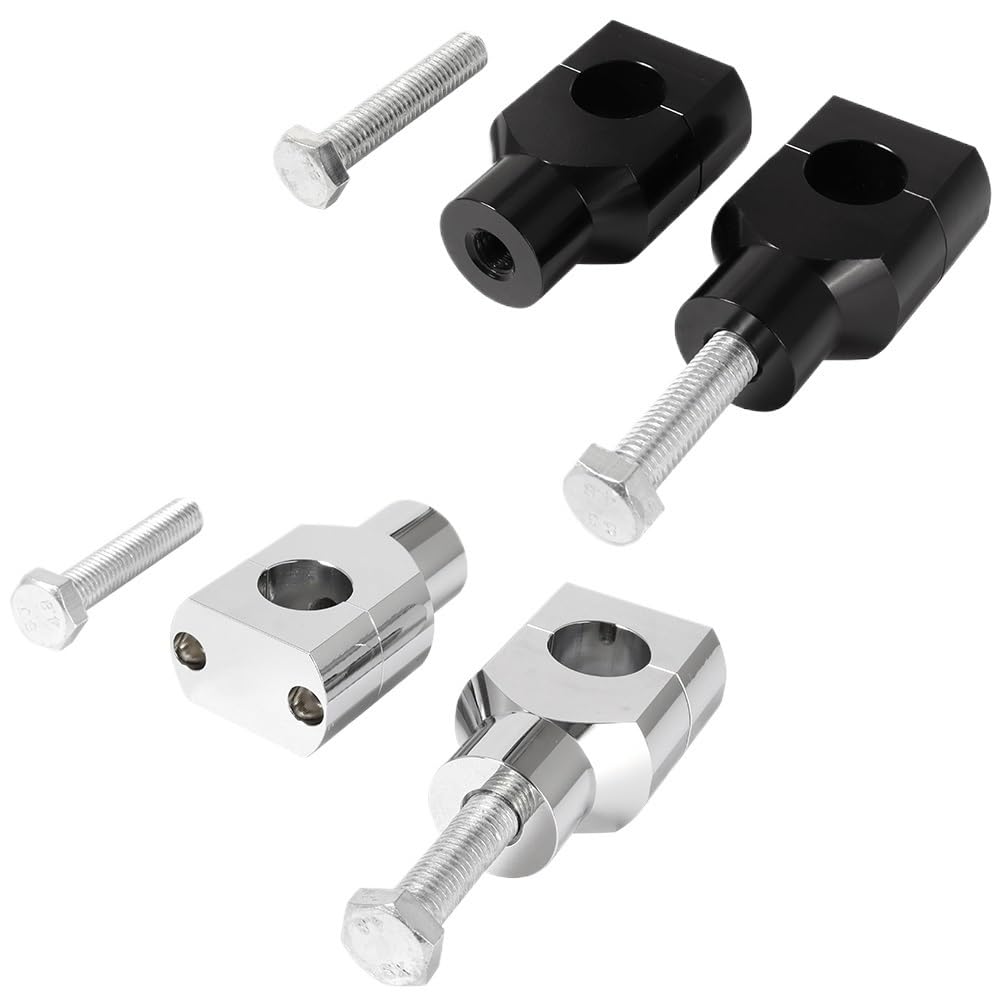 Riser zacisk Uchwyt Motocyklowy Do Montażu Na Kierownicy Wsporniki Kierownicy Zacisk 22mm 25mm Uniwersalny Riser zacisk Adapter(22MM Black)