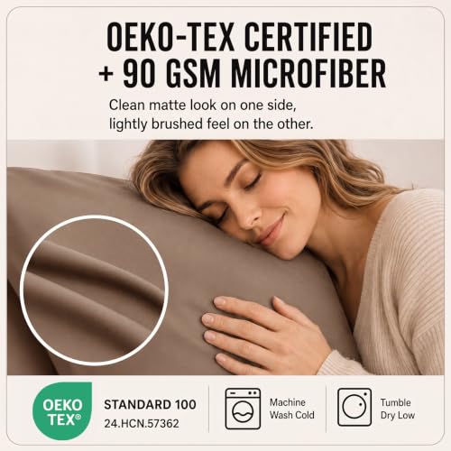 Image of CozyLux Cal King Sheet Set 6-Piece, 21-Inch Deep Pocket, Soft Brushed Feel