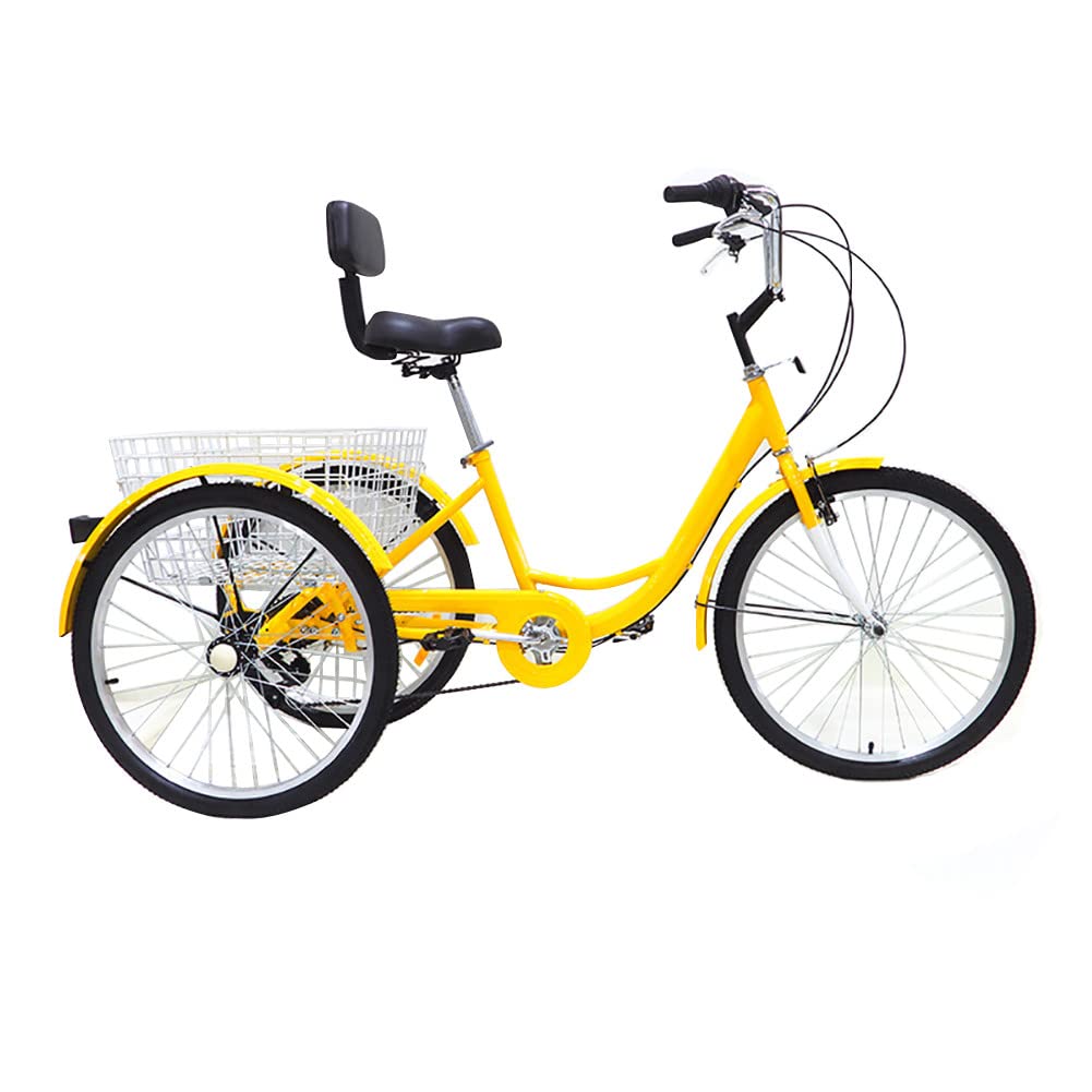 Amazon.co.jp: 大人用三輪車 24インチ 7スピード 3輪自転車 大人用 