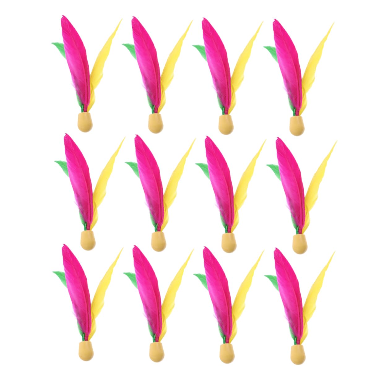 HANABASS 12Pcs High Elastic Rubber Head for Stable Flight for Backyard Park Beach Fun for Adults