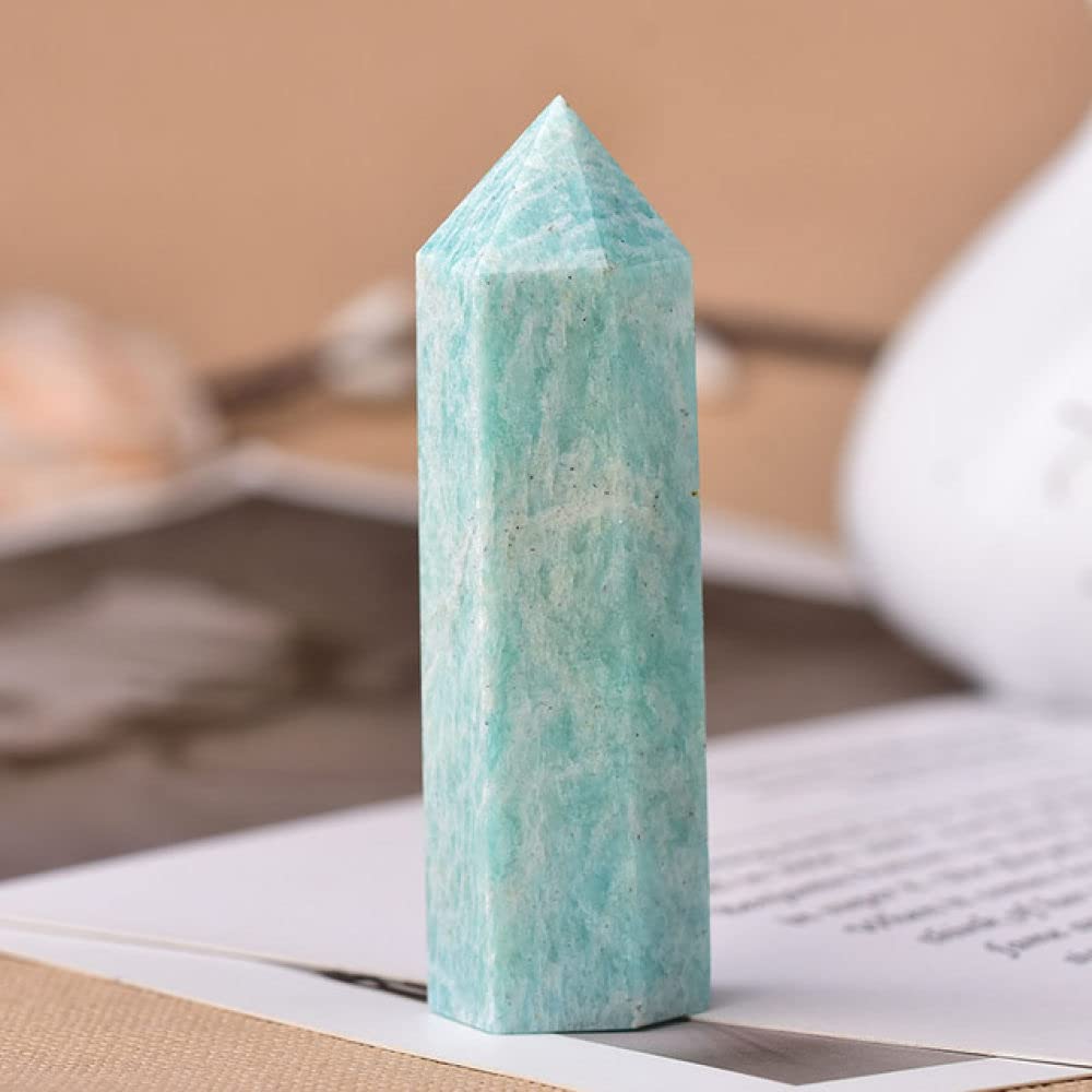 Pierres naturelles et cristaux pointe améthyste quartz obélisque 70-80mm pour décor