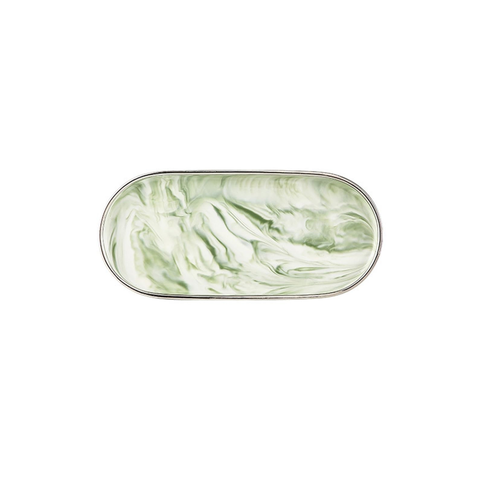 Plateau en céramique pour lavabo de salle de bain design hôtel élégant 24.5cm