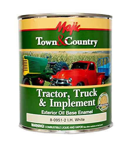 Majic Paints 8-0951-2 Town & Country Tractor, Truck & Implement Oil Base Enamel Paint, 1-Quart, I.H. White -  Yenkin-Majestic Paint Corporation