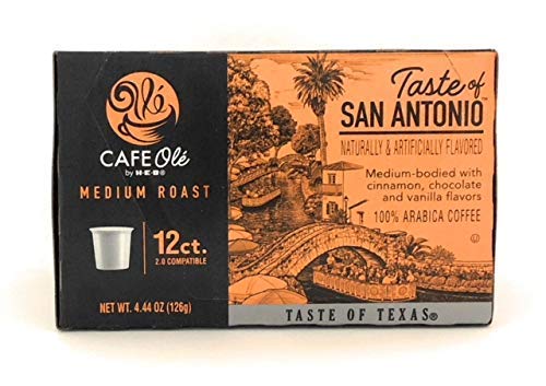 Cafe Ole Taste of Texas Gourmet Coffee K Cups Gift Assortment, 12ct. (36 Cups) Houston Blend, Texas Pecan, Taste of San Antonio, Set of 2