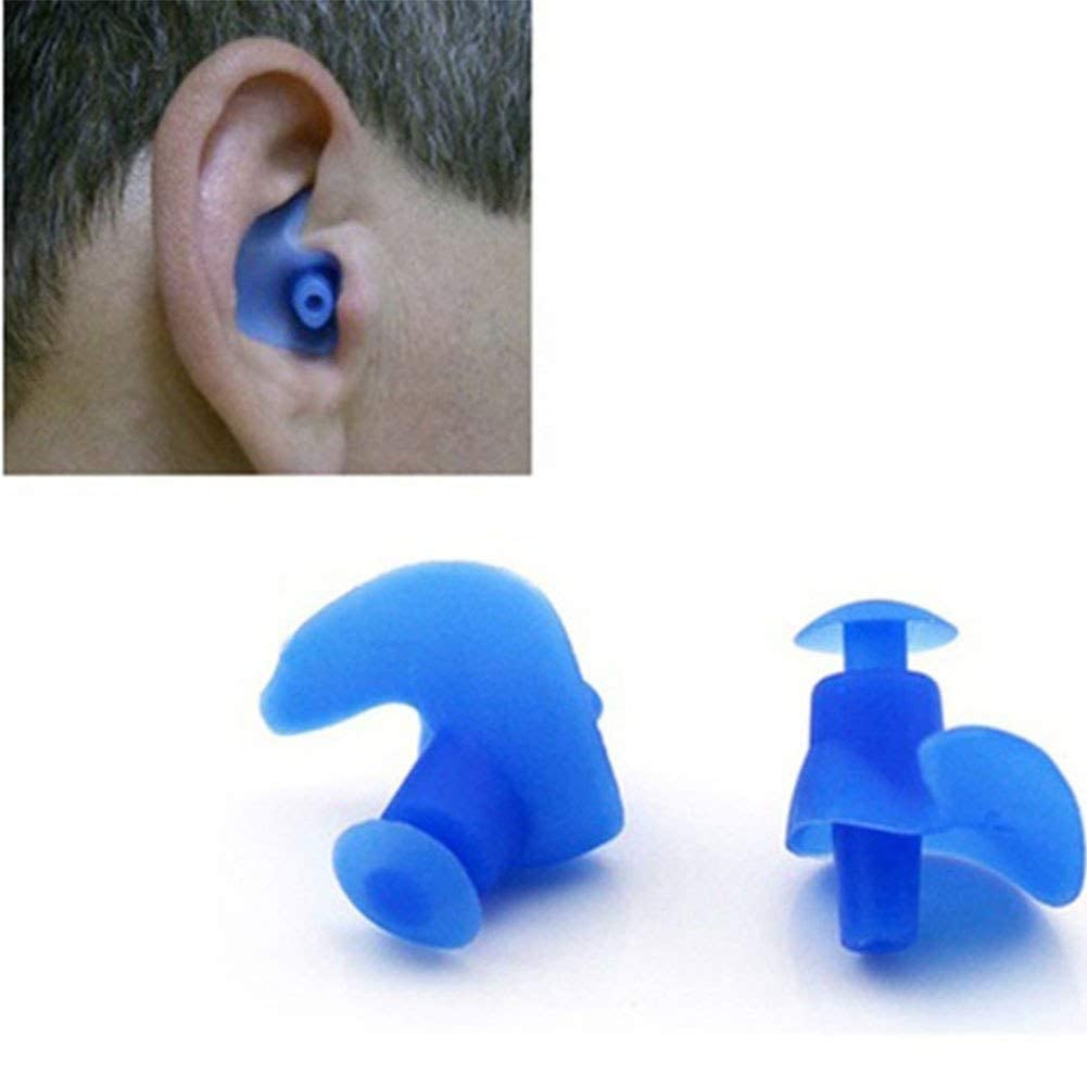 Ubersweet® DAVEVY Sing Earplugs Soft Proof Earplug Nose Clip Swim Surf Sing Earplugs Sports Fitness Accessory() : Green