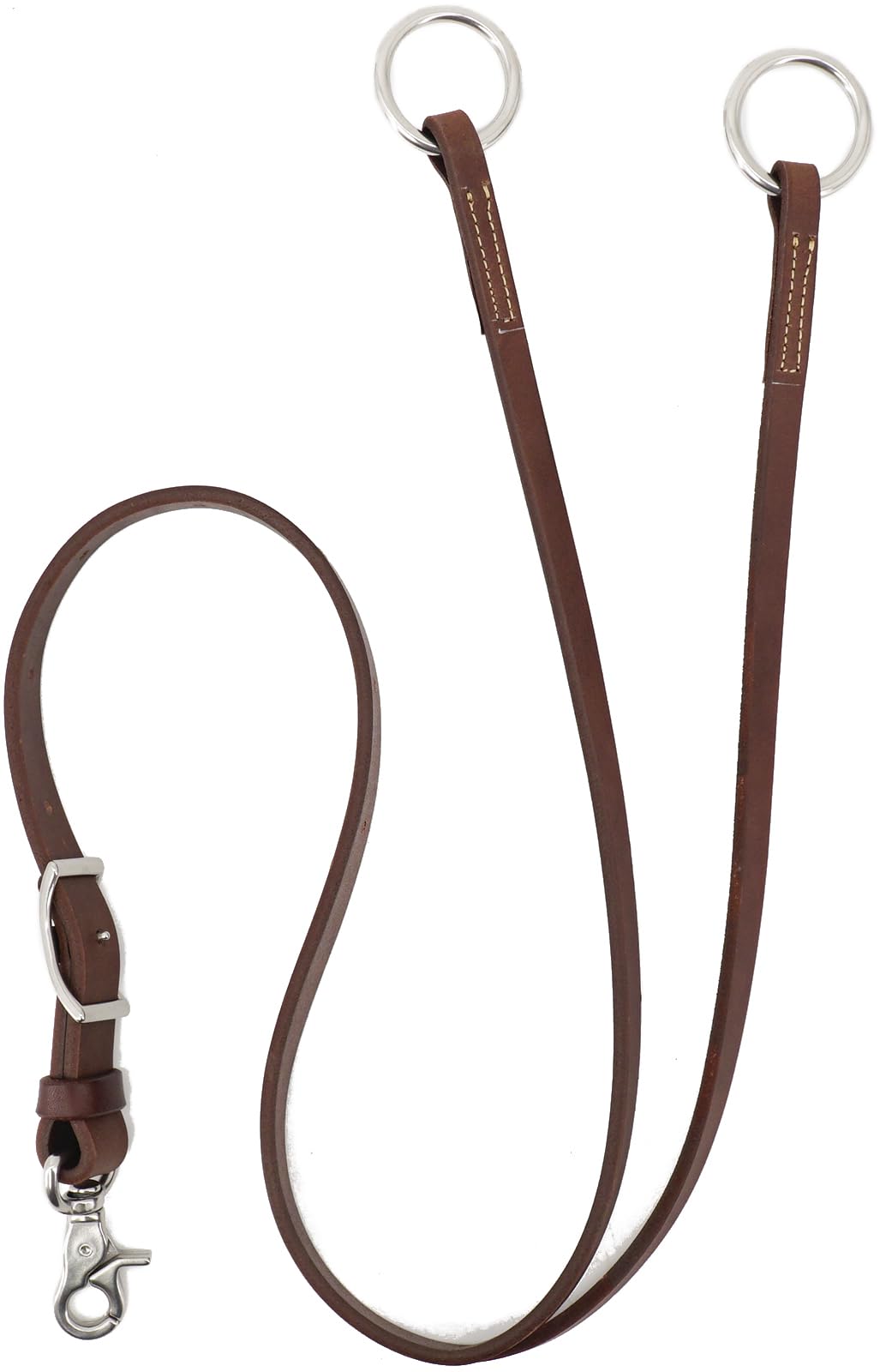 Jeereal Horquilla de entrenamiento de caballo de cuero occidental, accesorio de circunferencia, 1 x 28 pulgadas