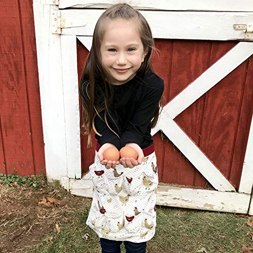 Cackleberry Home Farmhouse Chicken Egg Collecting & Gathering Apron 12 Pockets (Adult Size) #TOP1