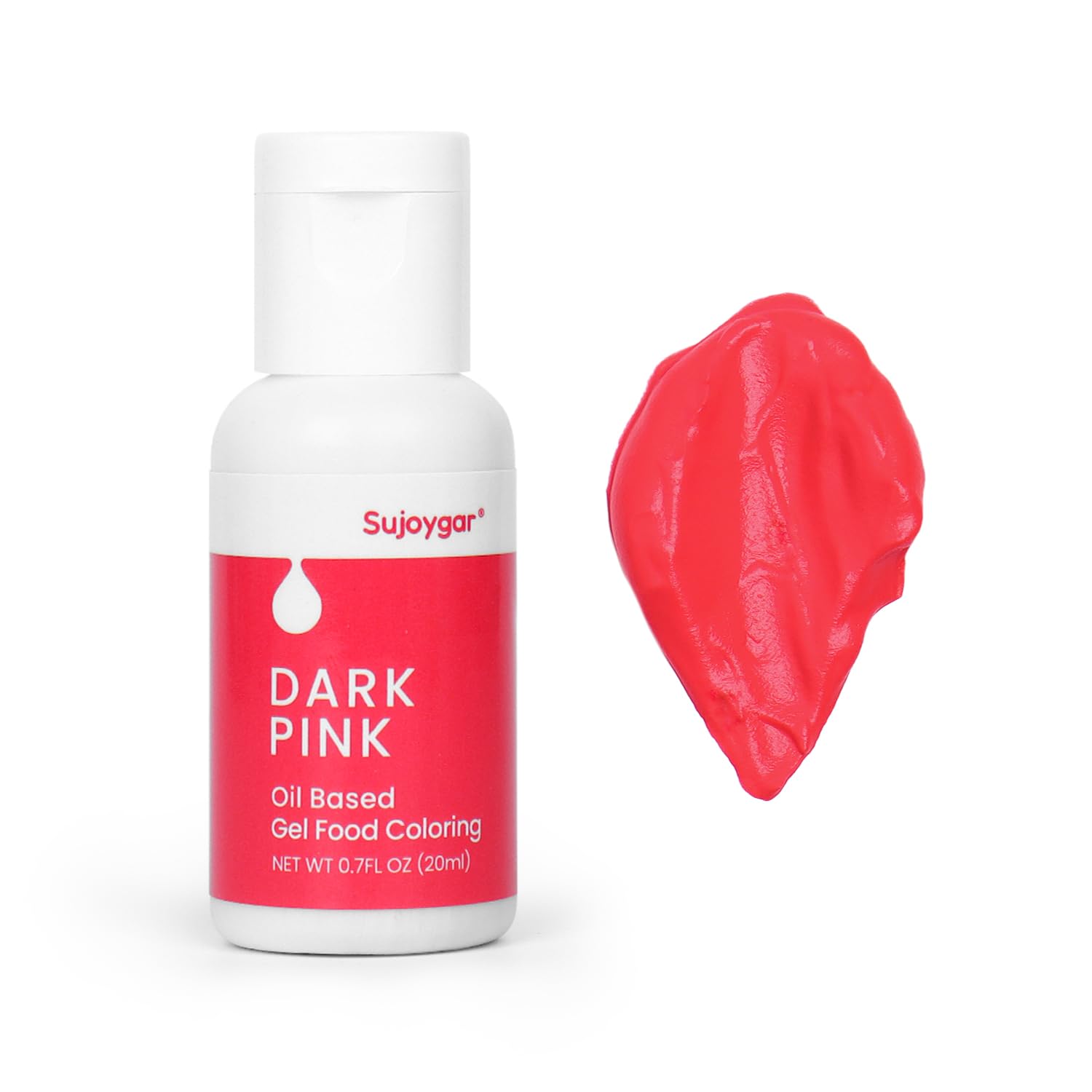 Oil Based Food Coloring For Chocolate, Dark Pink, Food Grade 20ml, Edible Oil Food Dye For Baking, Cupcake & Fondant, Icing