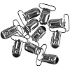 West Coast Paracord 1-inch Silver Clips Fasteners for Sewing & Utility Notions for Overalls, Suspenders Trousers 50-Pack