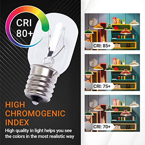 Bluestars (2 Packs + 1 Free) 8206232A Bulb 40W 125V Microwave Oven Light Bulbs Under Hood Microwave Bulb E17 Fits Lava Lamps Salt Bulbs - Replaces 1890433 8206232 Ap4512653 #TOP4