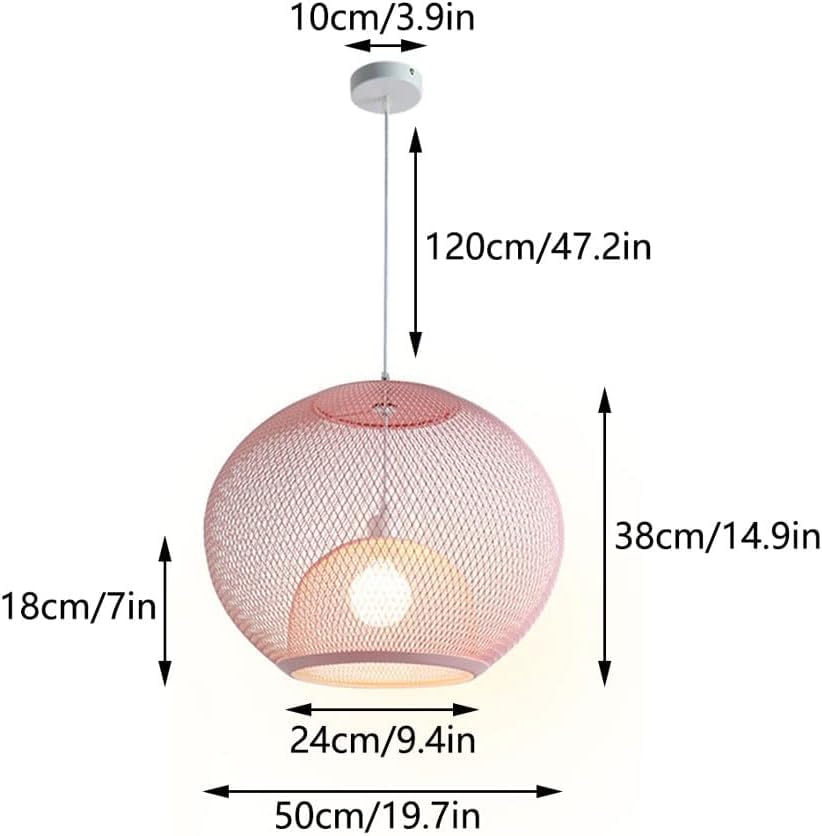 Suspension double couche métal rose pour éclairer une table de restaurant
