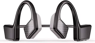 KKmoon Fones de ouvido de condução óssea sem fio de ouvido aberto Fones de ouvido BT de condução óssea para esportes fitness condução de bicicleta