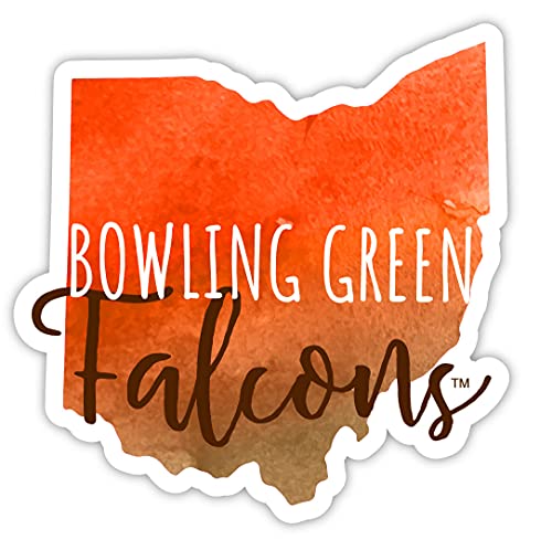 Bowling Green Falcons Watercolor State Decorative Decal 4-Inch Officially Licensed Collegiate Product