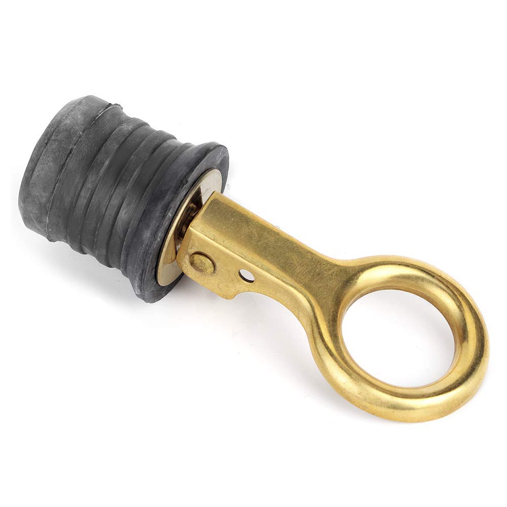 EBTOOLS Bouchon De Vidange Pour Bateau En Laiton Et Caoutchouc – 1-1/4 Pouce, Étanche Et Anti-Fuite – Accessoire Marin Pour Cale Et Vivier