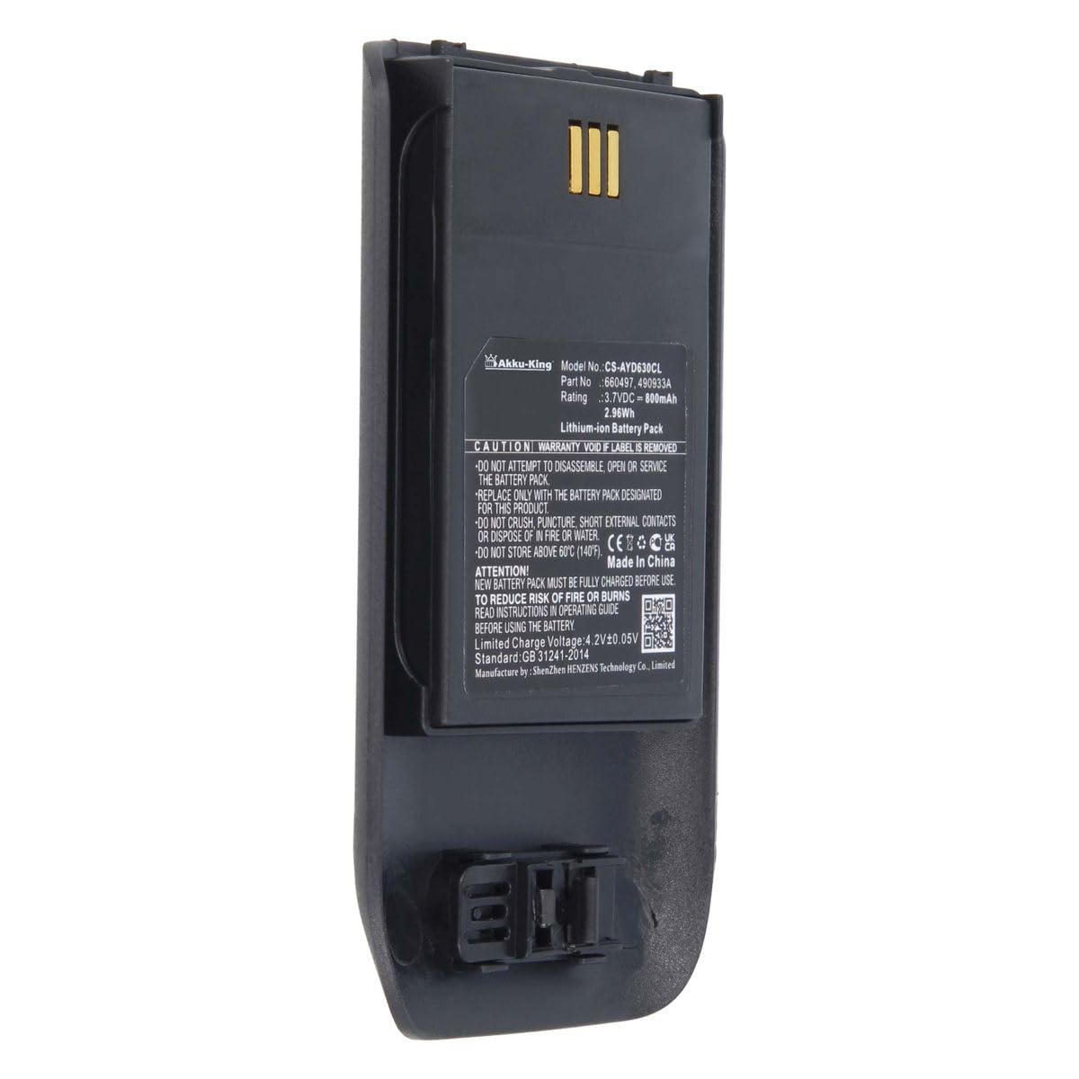 Batterie Rechange Innovaphone IP73 TECHTEK Batterie 800mAh Pour Mitel 5614/ 5634, Ascom D63/DH7 Batterie Téléphone Sans Fil