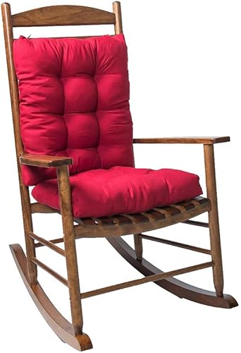 Cojín para silla mecedora, juego de 2 cojines antideslizantes para interiores y exteriores, para silla de patio