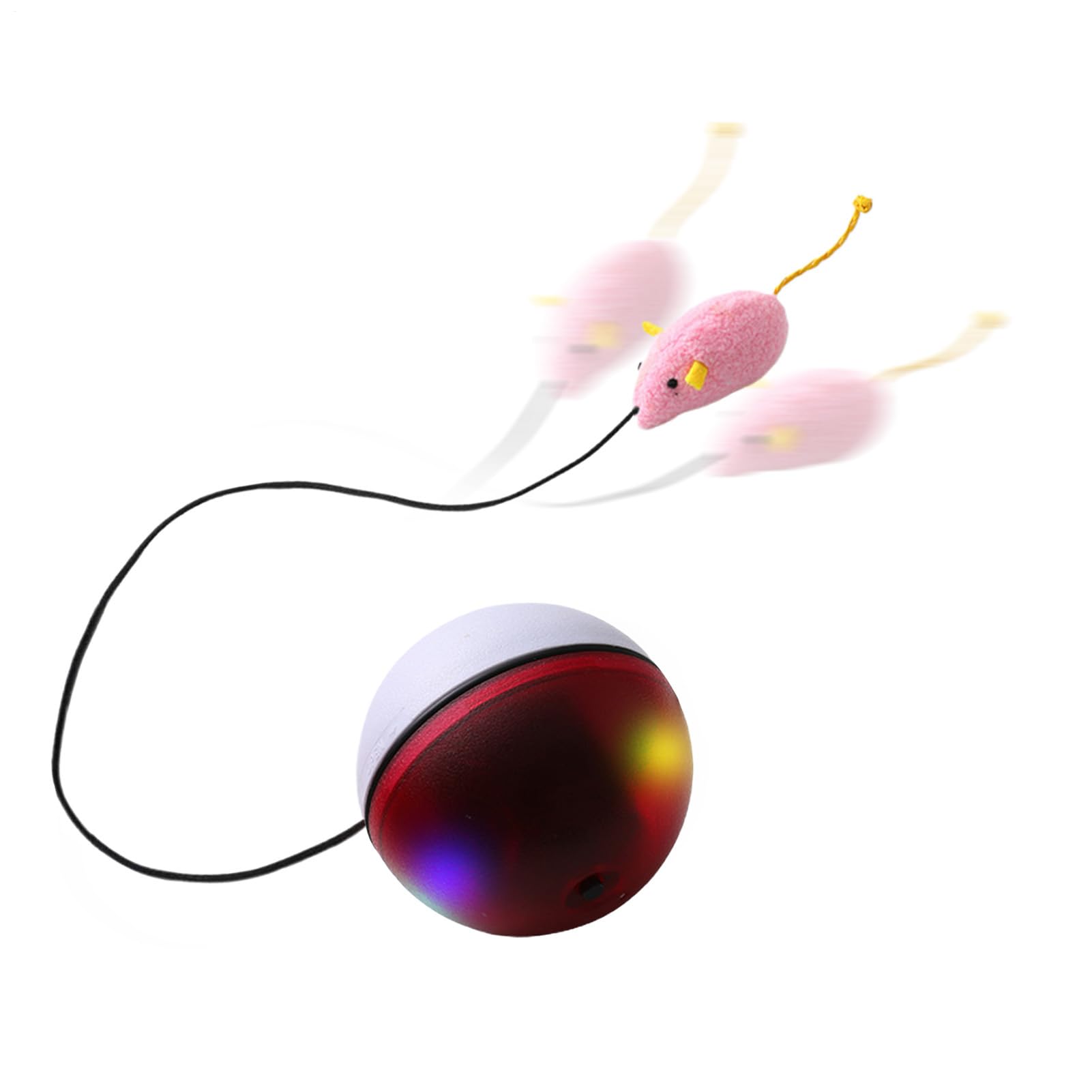 Pelota inteligente para gatos con movimiento automático y recarga USB para juego interactivo