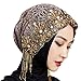 Sequins Turban Stretchy Headscarf, Women Muslim Chiffon Hijab, Fashion Muslim Hijab Head Wrap, Elegant Muslim Turban Beanie Hat, Hot Drilling Lace Headwraps, Soft Lace Bonnet