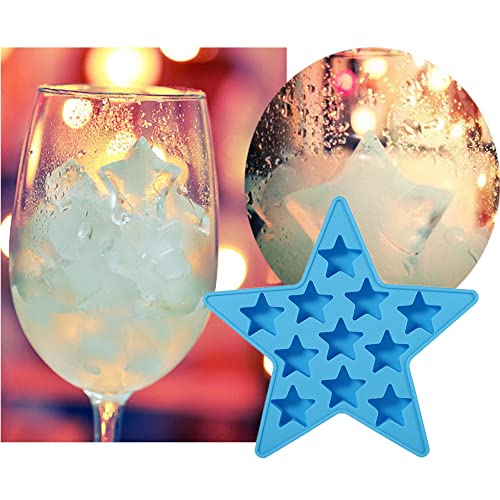 Moldes de silicona para cubos de hielo en forma de estrella miniatura 4