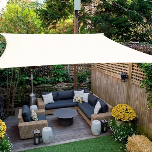 Tenda A Vela Rettangolare Impermeabile 2x2.5m Con Corde: Ombra UV Per Giardino E Terrazza (Verde)