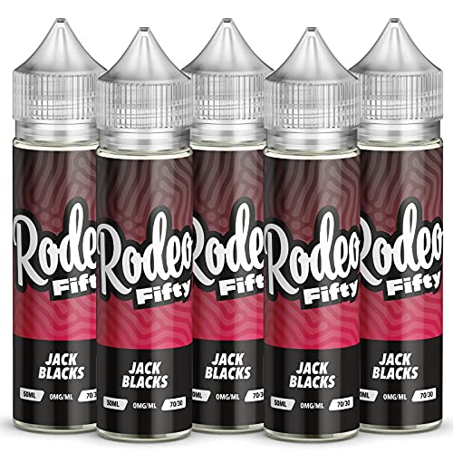 Rodeo-6-x-50ml-Jack-Blacks-Vape-Juice-E-Liquid-for-E-Cigarettes-Shortfill-Bottles-for-E-Cig-All-Day-Vaping-No-Nicotine-0mg-Vape-Liquid-with-Unique-Flavours