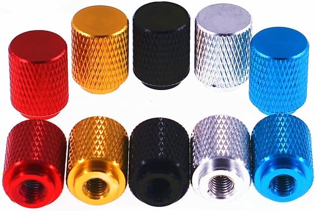 3pcs M3 M4 M5 M6 color aluminum alloy heighten steps hand screws bolts blind hole knurled model airplane handle knob screw bolt (Size: M4, Color: Golden)