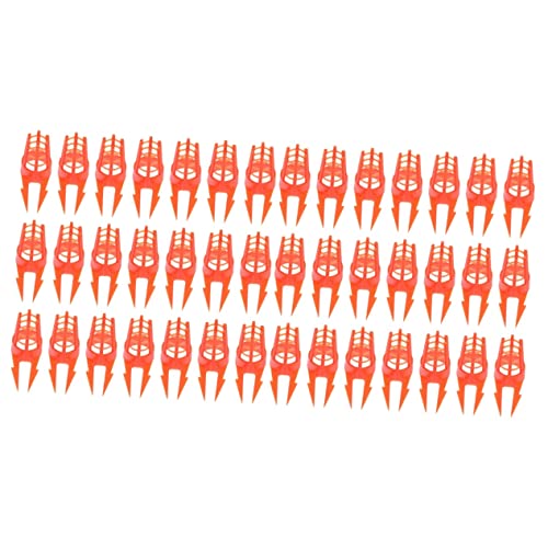 Milisten 2 Series Contra La Mordedura Colmena Herramientas De Crianza De Apicultores Jaula De Abeja Reina Jaulas De Abejas Duraderas El Plastico Naranja 30 Piezas*2