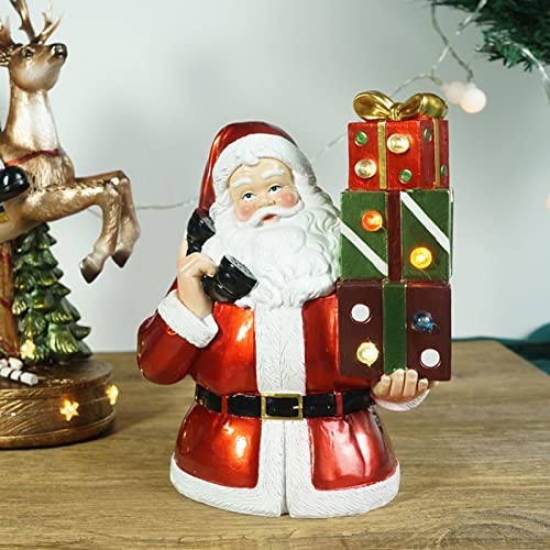 Petit Père Noël extérieur sans prise électrique pour résoudre vos décors complexes - 3