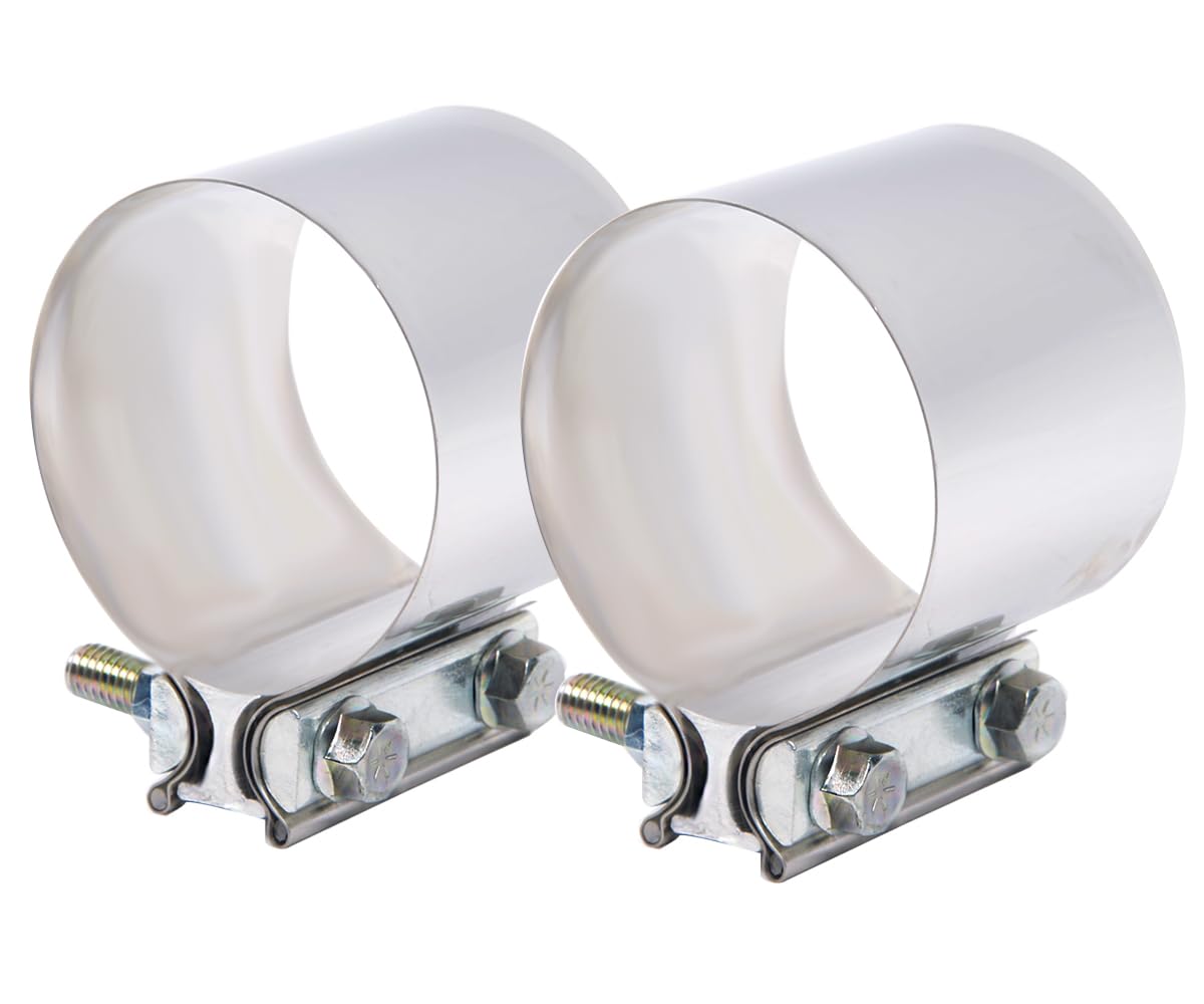 ID 4 Inch Exhaust Clamp, Stainless 4' Lap Joint Band Clamp