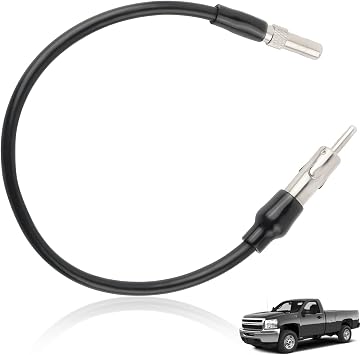 Car Radio Antenna Adapter Replacement,FM AM Upgrade Antenna Adapter for Car Stereo Compatible with GMC Chevrolet Cadillac,Professional Car Antenna Adapter Male Plug Cable