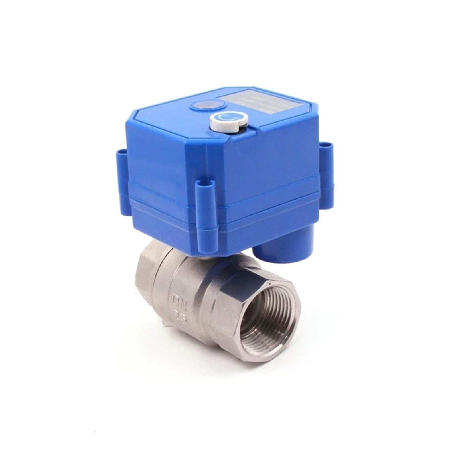 Valvola a sfera elettrica da 1/2" 3/4" 1" con interruttore manuale, attuatore elettrico AC/DC 9-24 V, acciaio inossidabile 304,(1/2",220VAC,CR04)