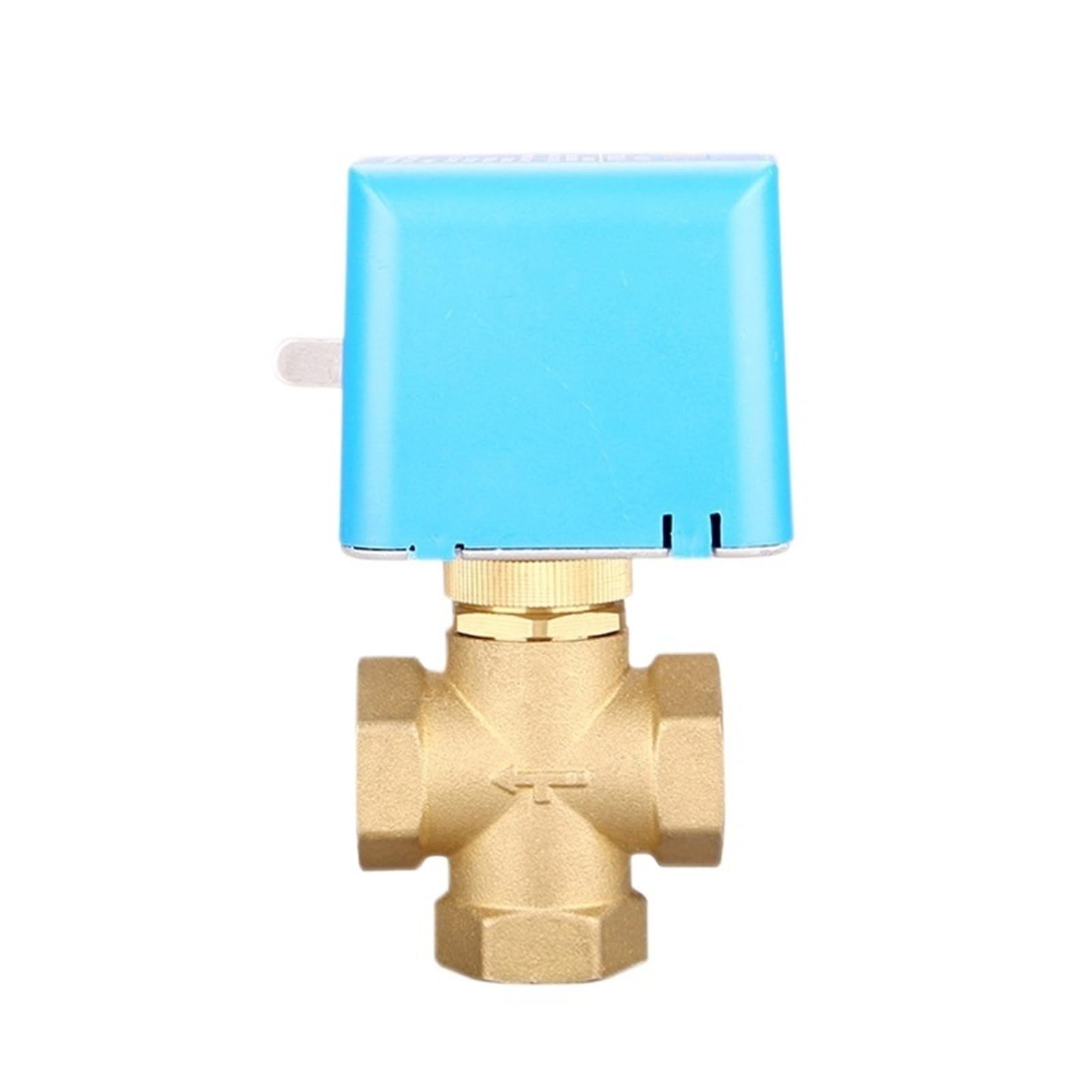 Válvula motorizada de 3 vías de latón 3/4 AC220V para control de agua y corte