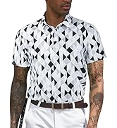 TAPULCO Mens Quick Dry Polo Shirts Camouflage Pattern Performance Athletic Lightweight Breathable...