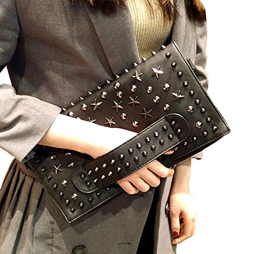 Bolso pequeño punk con remaches para mujer miniatura 6